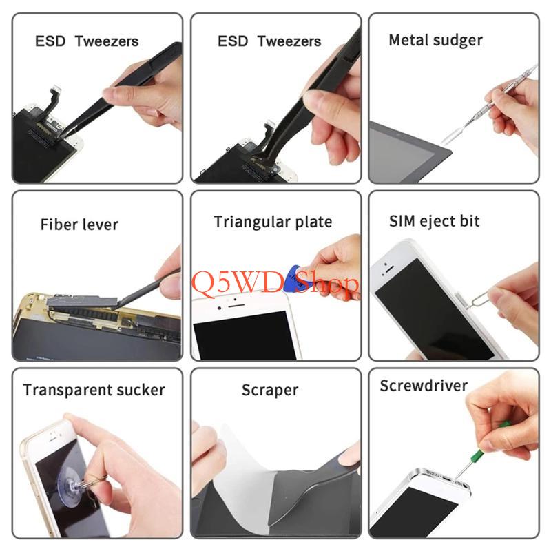 Q5WD 8 قطع مجموعة ملاقط حرفية  - مراجعة Electronics Repair Hobby وسعره