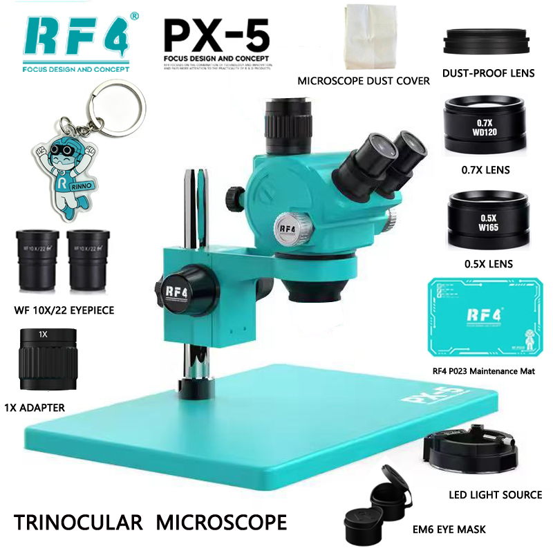 مجهر ستيريو ثلاثي العدسات RF4  - مراجعة Electronics Repair Simulator وسعره